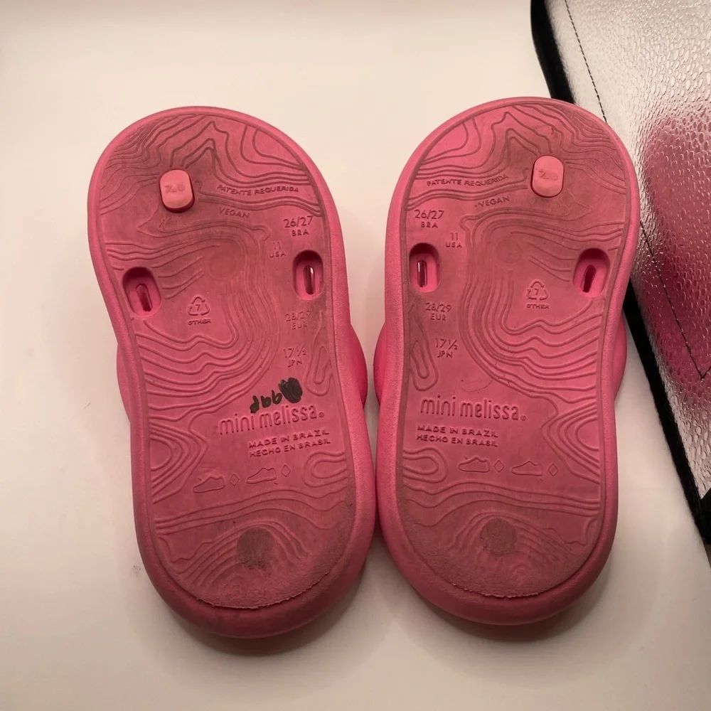 Mini Melissa girls Pink Sandals size 11